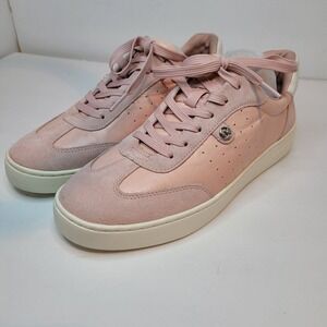 Michael Kors Scotty Leather Pink Sneaker Lace Up‎ Casual Shoes Women's Size 8